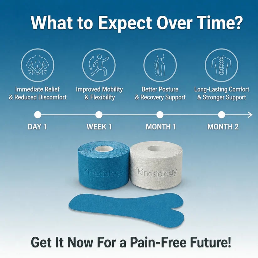 🏃 Breathable & Sweatproof 🏃FDA-Registered Fast-Acting Shoulder & Knee Pain Relief Tape 💪