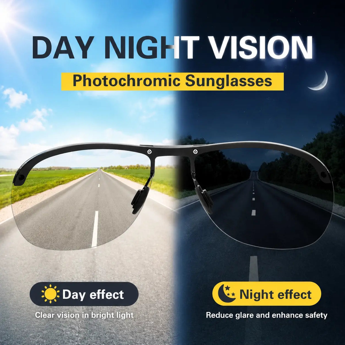 😎 Summer Vibes Polarized Sunglasses UV400 Anti-Glare Outdoor Hiking Beach Style 🕶️