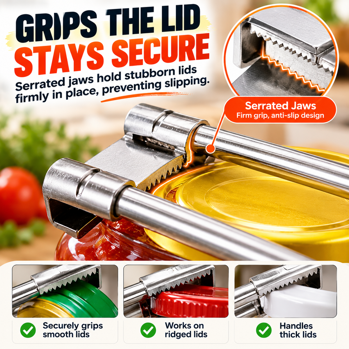 ๐ซ Easy-Grip Adjustable Jar Opener โ Open Stubborn Lids With Less Effort