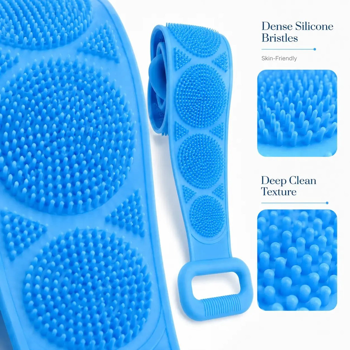 🌿 Soft Silicone Back Scrubber for Fresh Clean Showers ✨🚿🛁
