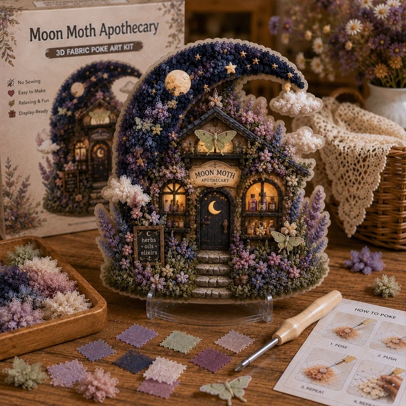 🏡🔥LAST DAY 50% OFF🔥✨ Create a Magical 3D Village with DIY Art Kit 🎨