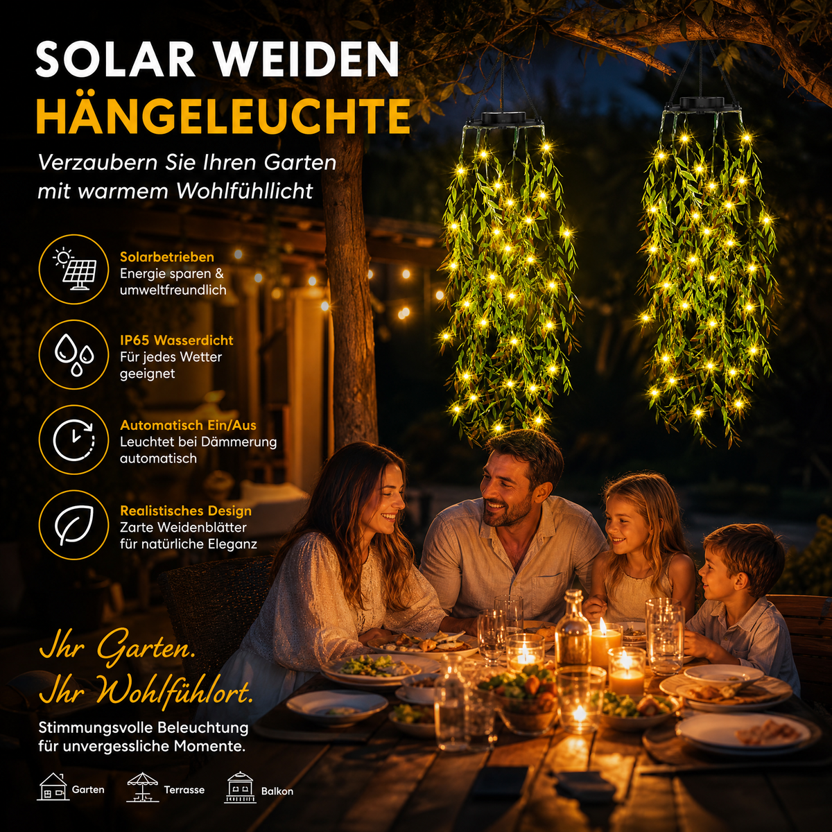 ☀️ Last Day 50% OFF✨-🌿Solar Ivy Lights with Waterproof Design & 8 Modes for Magical Garden💡