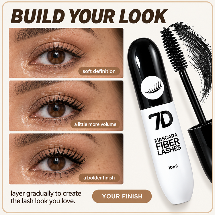 7D Silk Fiber Black Lengthening Mascara – Adult Beauty Makeup ✨