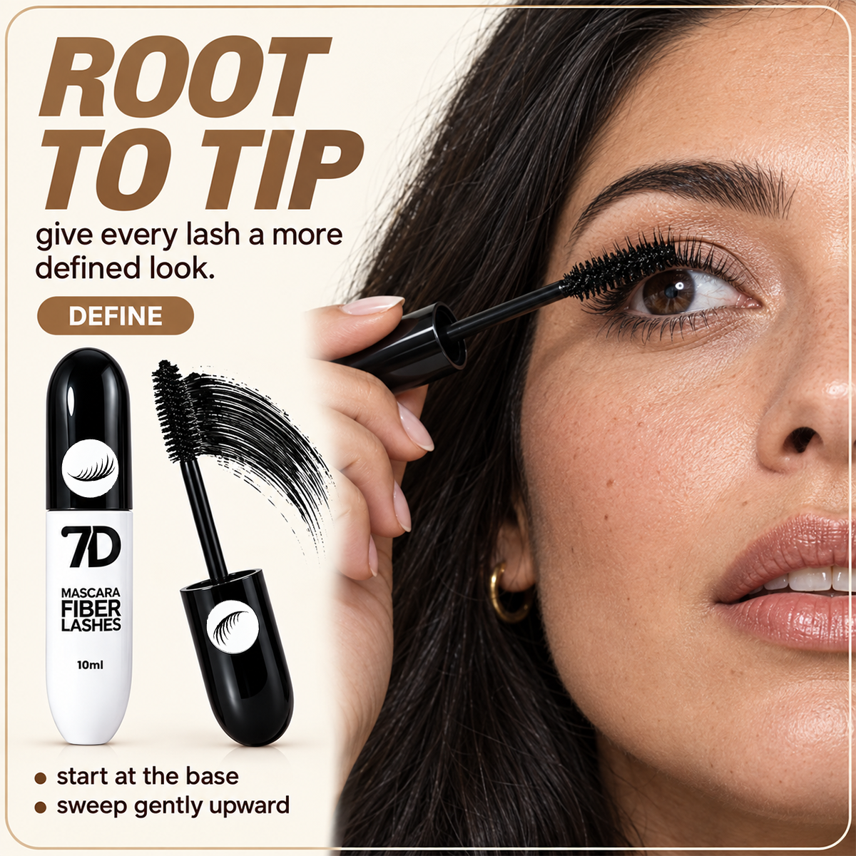 7D Silk Fiber Black Lengthening Mascara – Adult Beauty Makeup ✨