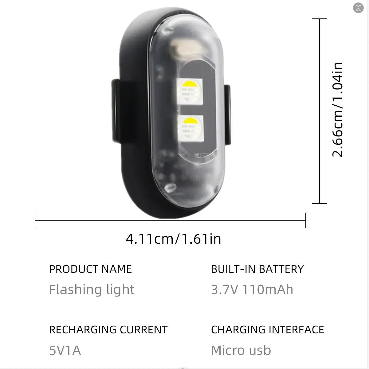 RGB LED Strobe Light - Wireless Remote Control for Bikes & Cars