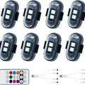 RGB LED Strobe Light - Wireless Remote Control for Bikes & Cars