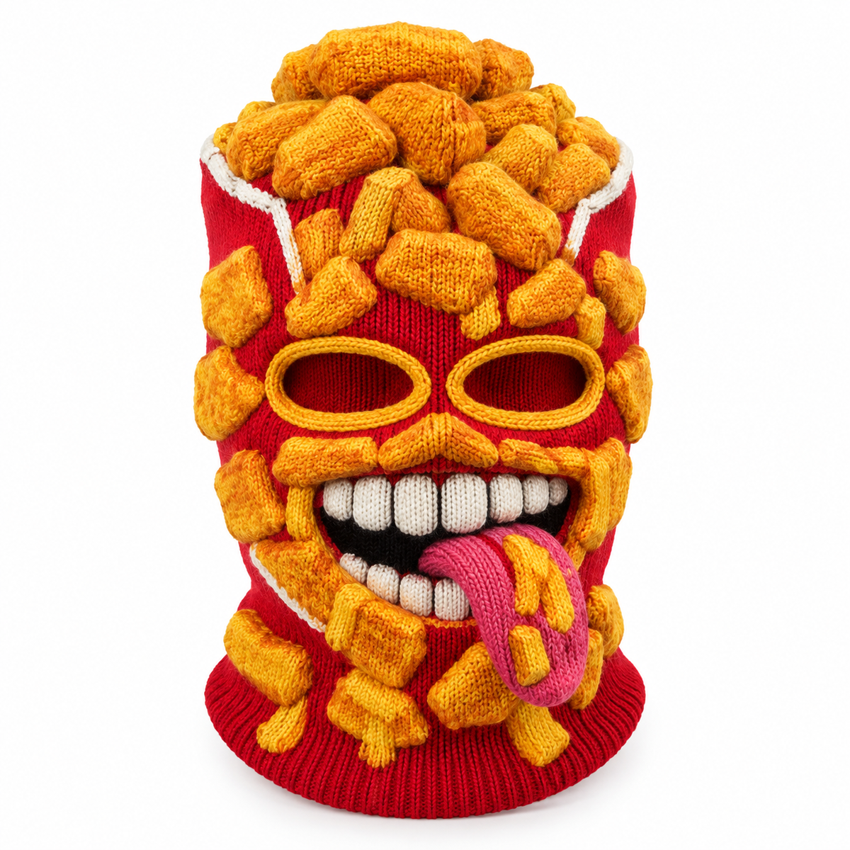 ๐ 50% OFF โ Funny Burger Monster Knit Ski Mask โ Novelty Food Balaclava ๐โ๏ธ