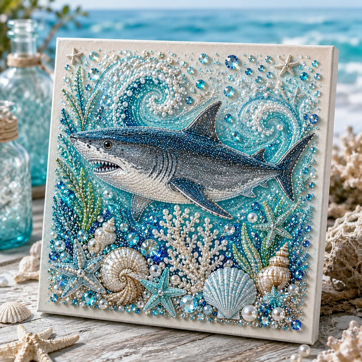 🌊✨ Create Stunning Ocean Pearl Art with DIY Kit 🐚