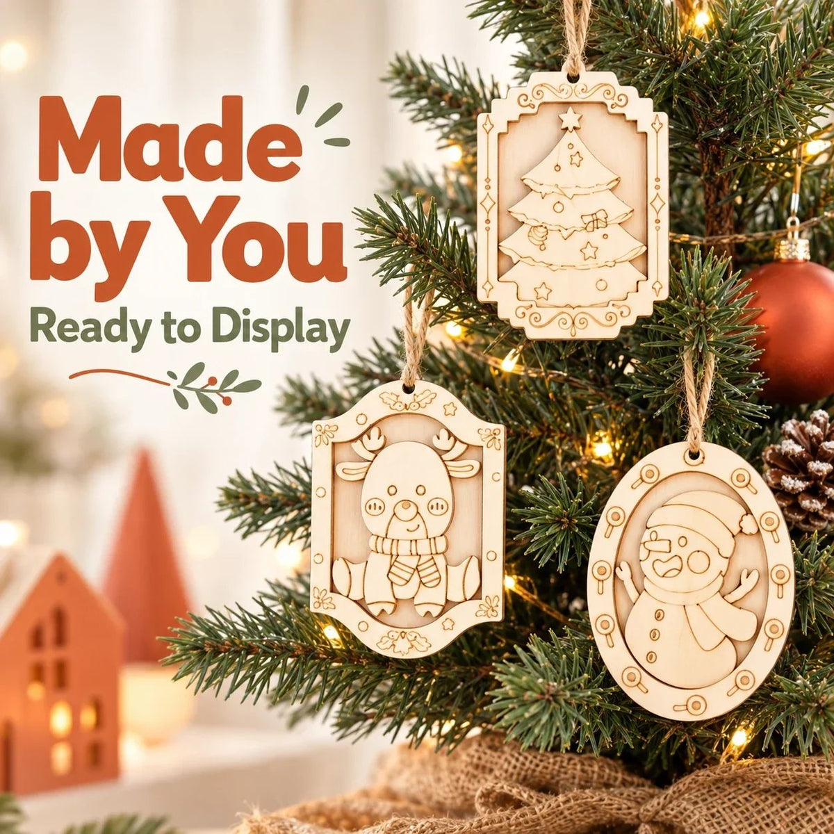 ๐จ๐Color Your Own Holiday Ornament Kit โ 12 Markers Included