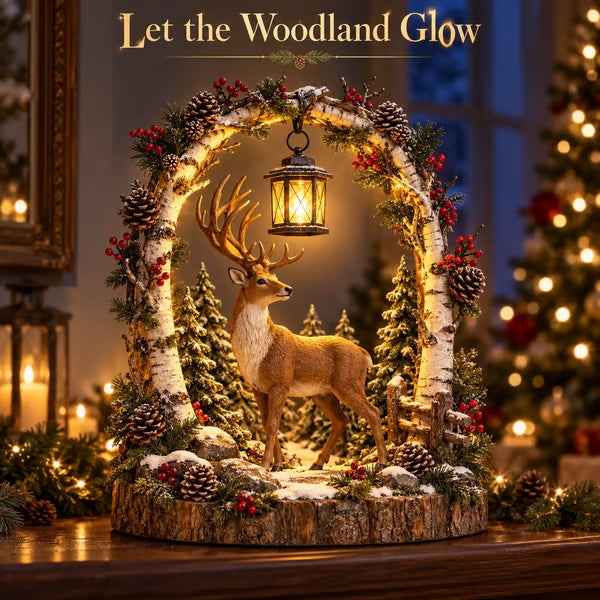 ๐ฆ 50% OFF โ Woodland Reindeer Lantern โ Glowing Christmas Forest Decor ๐โจ