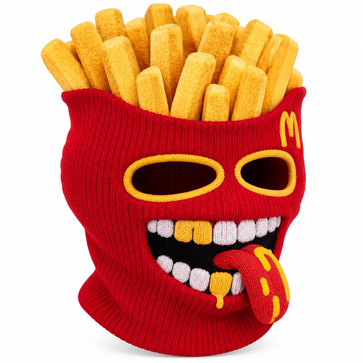 ๐ 50% OFF โ Funny Burger Monster Knit Ski Mask โ Novelty Food Balaclava ๐โ๏ธ