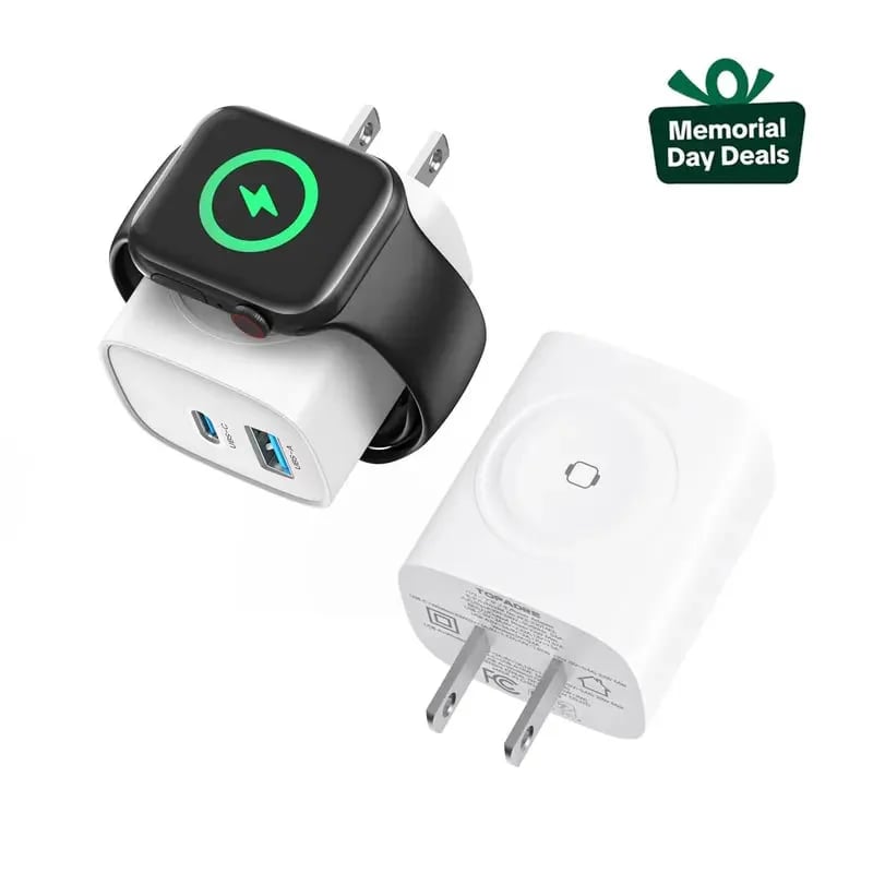 🔋3-in-1 Magnetic Wireless USB-C PD Fast Charger Block Cordless Charging Adapter✨