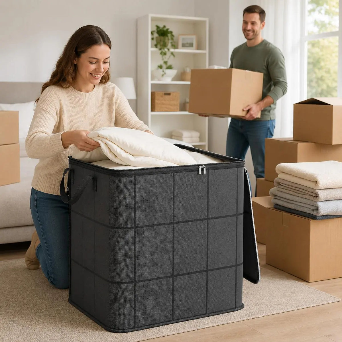 📦 Keep Clothes Neat with Extra-Large Storage Bag ✨