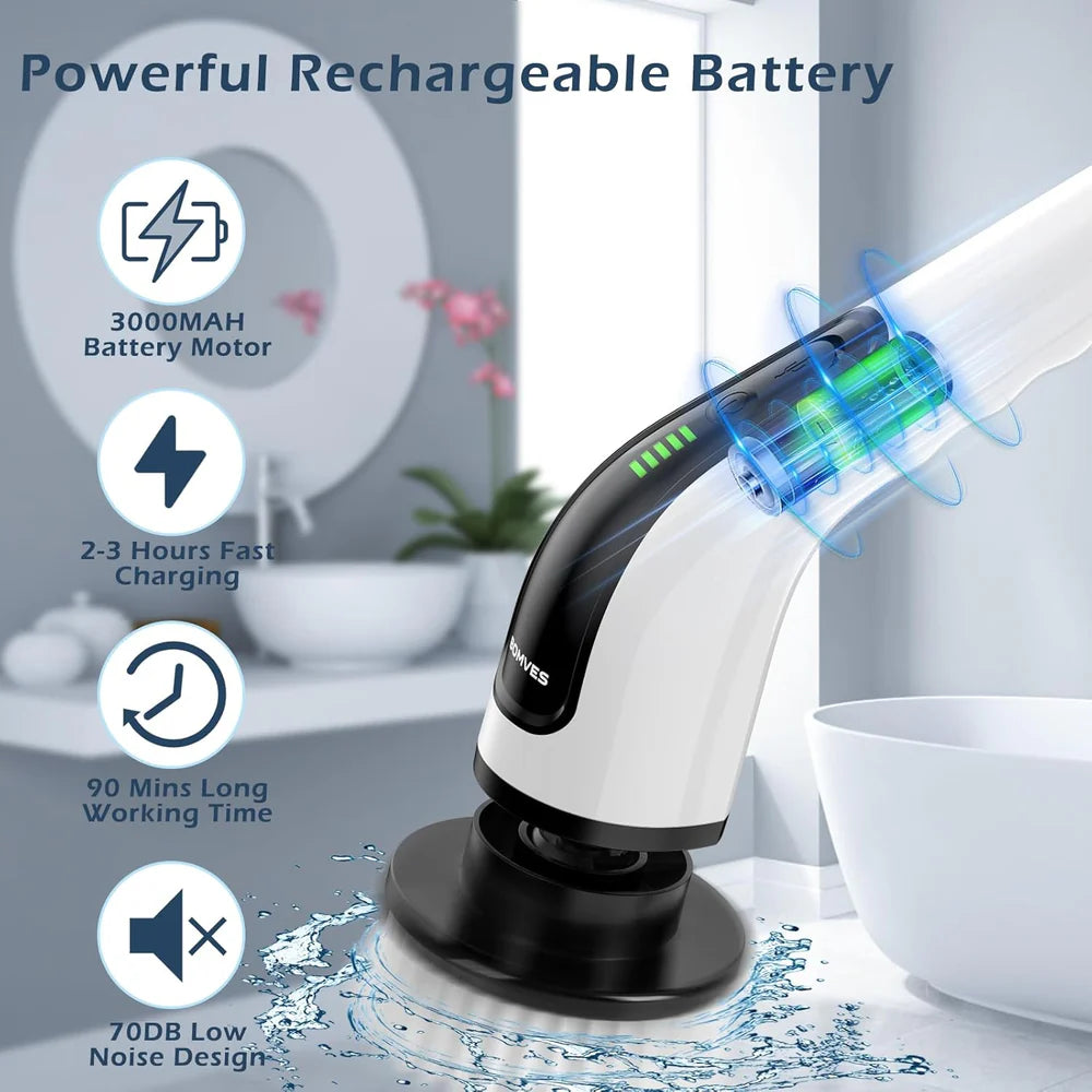 9-in-1 Cordless Power Spin Scrubber