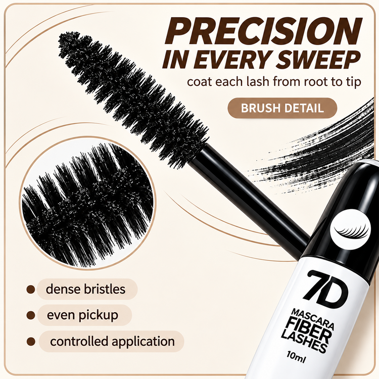 7D Silk Fiber Black Lengthening Mascara – Adult Beauty Makeup ✨