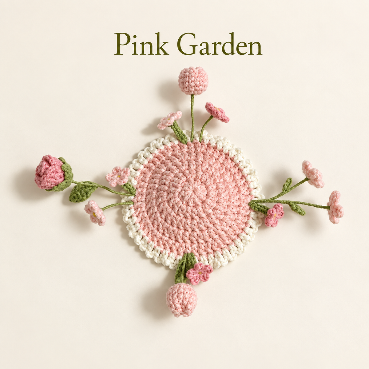 ๐ธ Blooming Crochet Coaster
