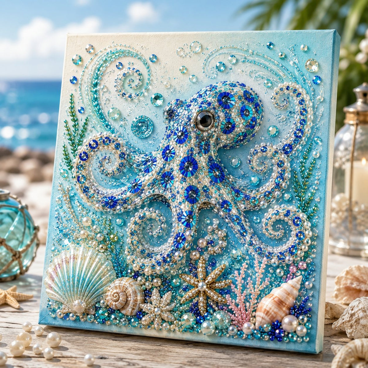 🌊✨ Create Stunning Ocean Pearl Art with DIY Kit 🐚
