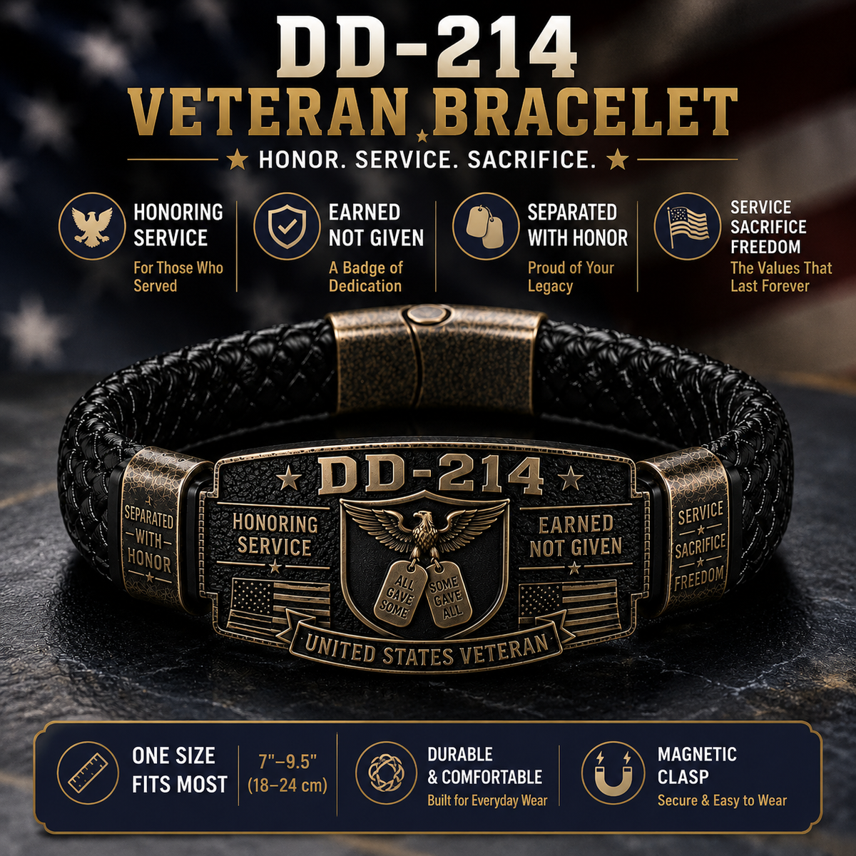 ❤️ Honor Veterans with This Handmade Tribute Bracelet ✨