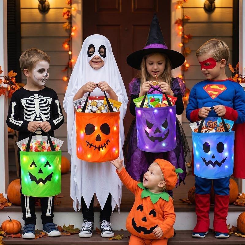 π₯ LAST DAY 50% OFF! π Light-Up Halloween Trick-or-Treat Candy Bag β¨