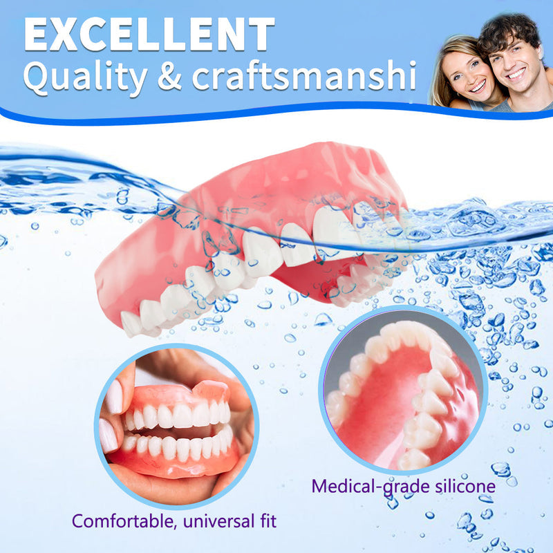 🦷 Seniors Custom-Fit Smile Solution Secure Comfortable Denture Alternative 😊