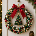 🎄✨DIY Christmas Pearl Beaded Wreath Kit – Build Sparkly Holiday Charm With Your Own Hands