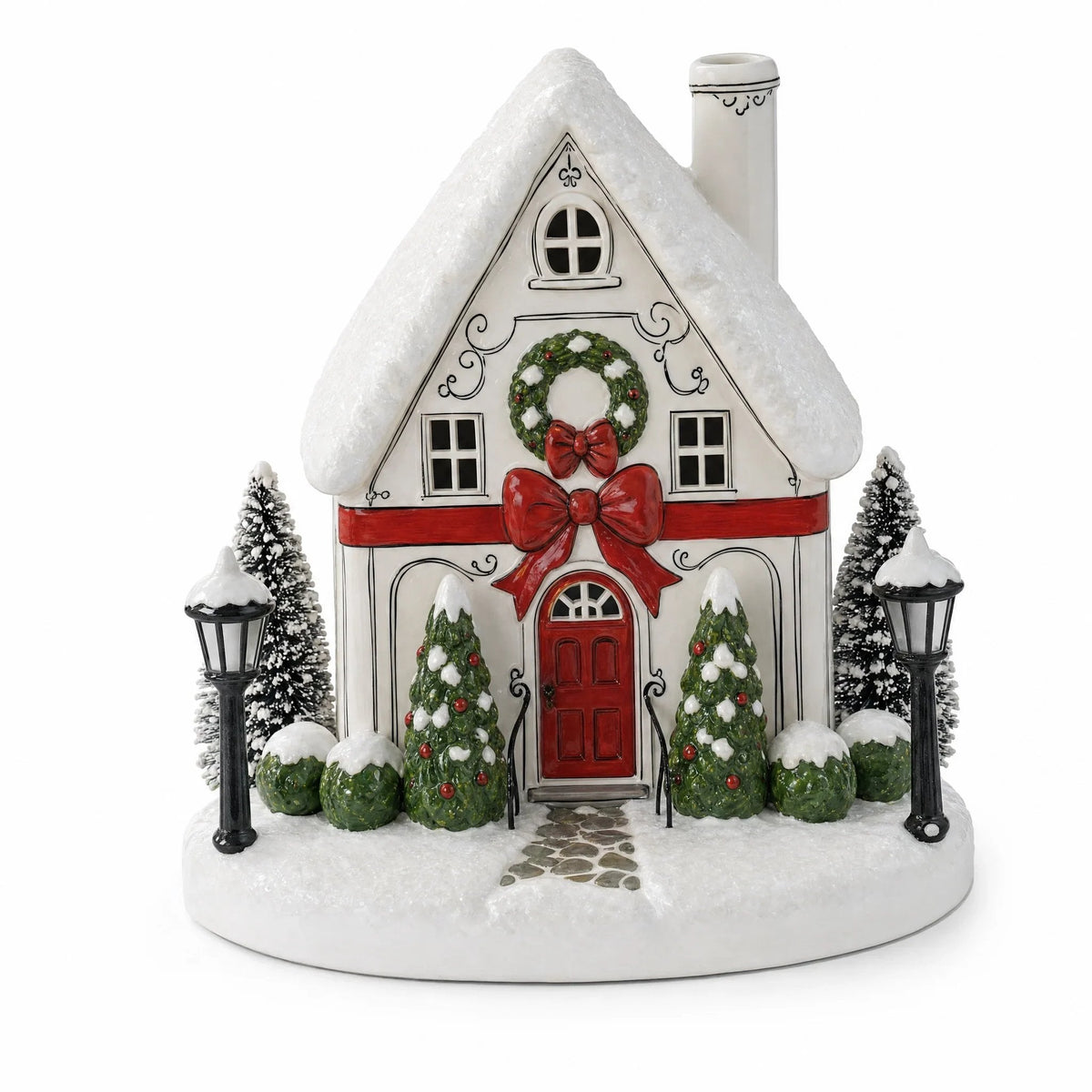 π Christmas Village Aroma Diffuser β Light-Up Ceramic House with Chimney Mist