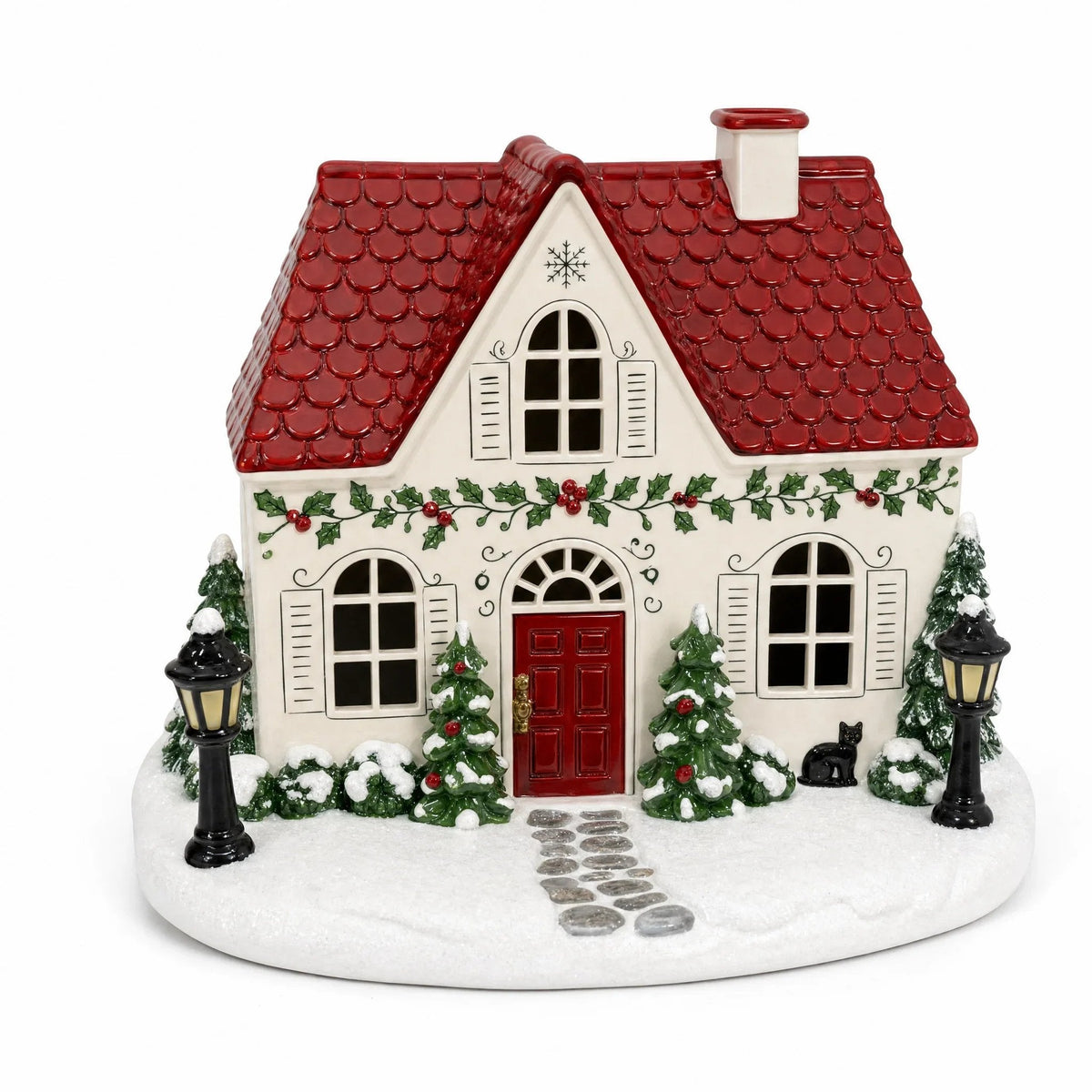 π Christmas Village Aroma Diffuser β Light-Up Ceramic House with Chimney Mist