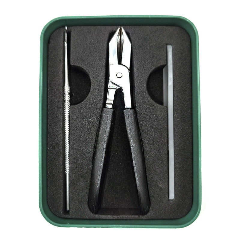 ✂️✨ Eagle Beak Wide Jaw Nail Clippers Set | Anti-Splash 25° Slanted Blade for Thick & Ingrown Toenails | Ultra-Sharp Stainless Steel Manicure & Pedicure Tool 🦅