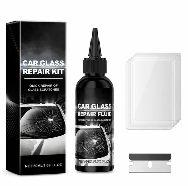 Fast-Acting Windshield Crack & Chip Repair Kit