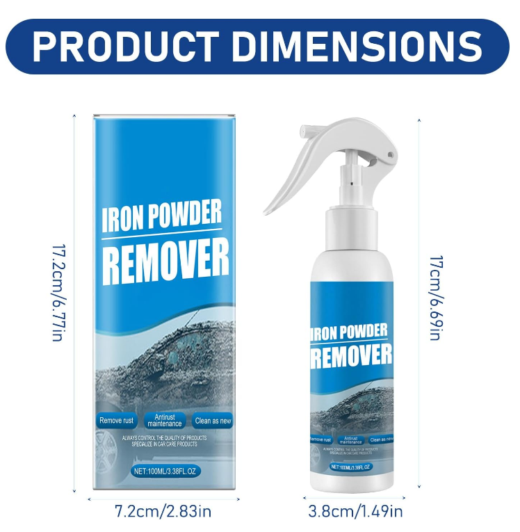 Car rust removal spray