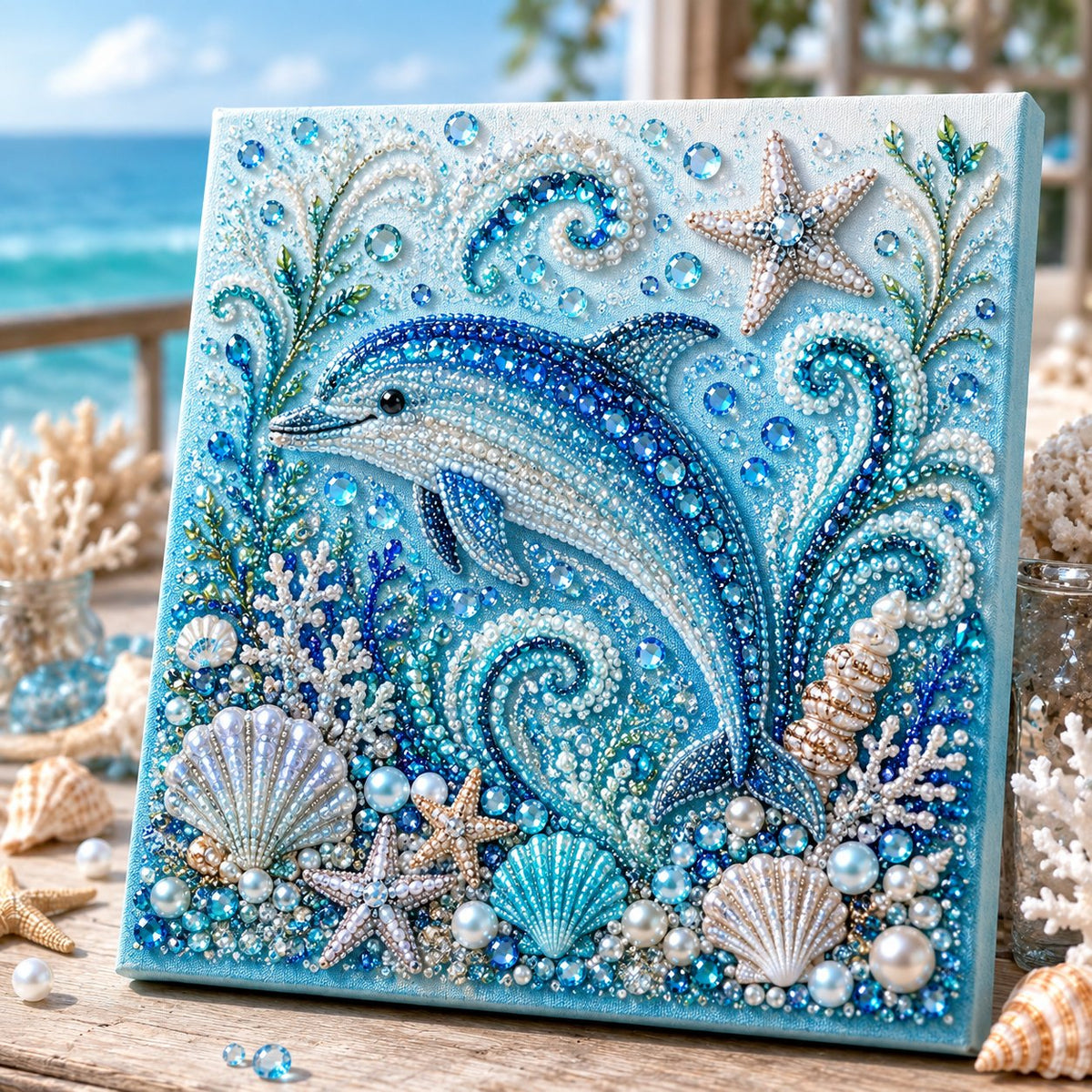 🌊✨ Create Stunning Ocean Pearl Art with DIY Kit 🐚