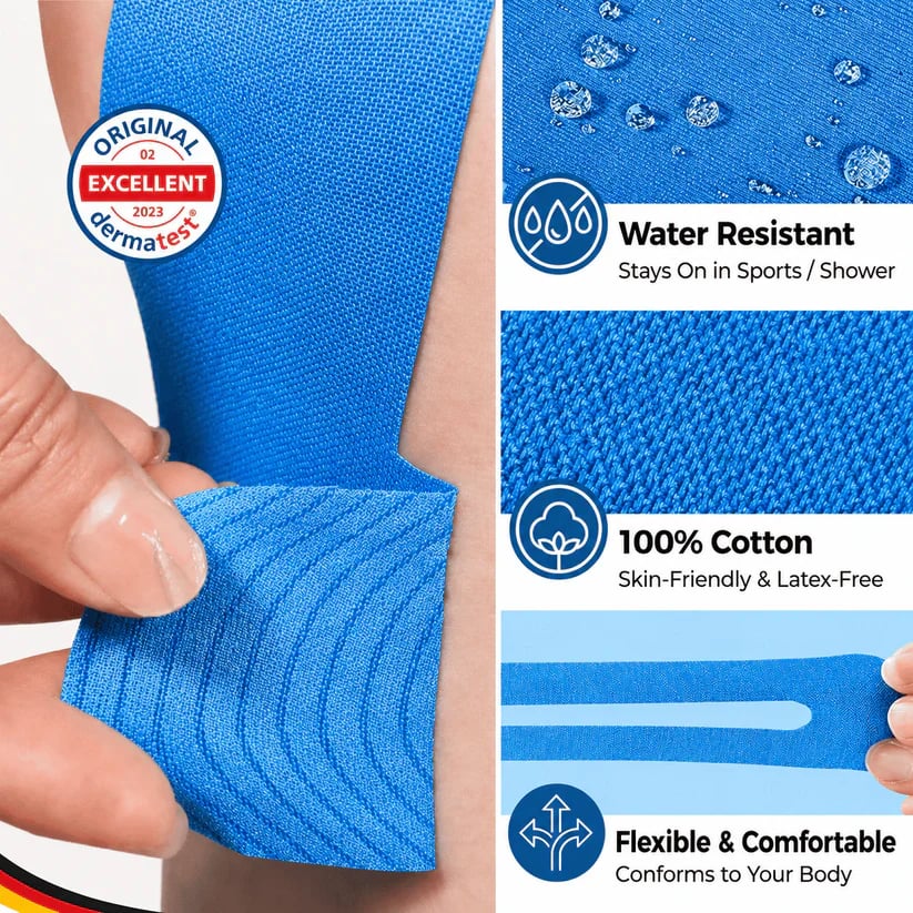 🏃 Breathable & Sweatproof 🏃FDA-Registered Fast-Acting Shoulder & Knee Pain Relief Tape 💪