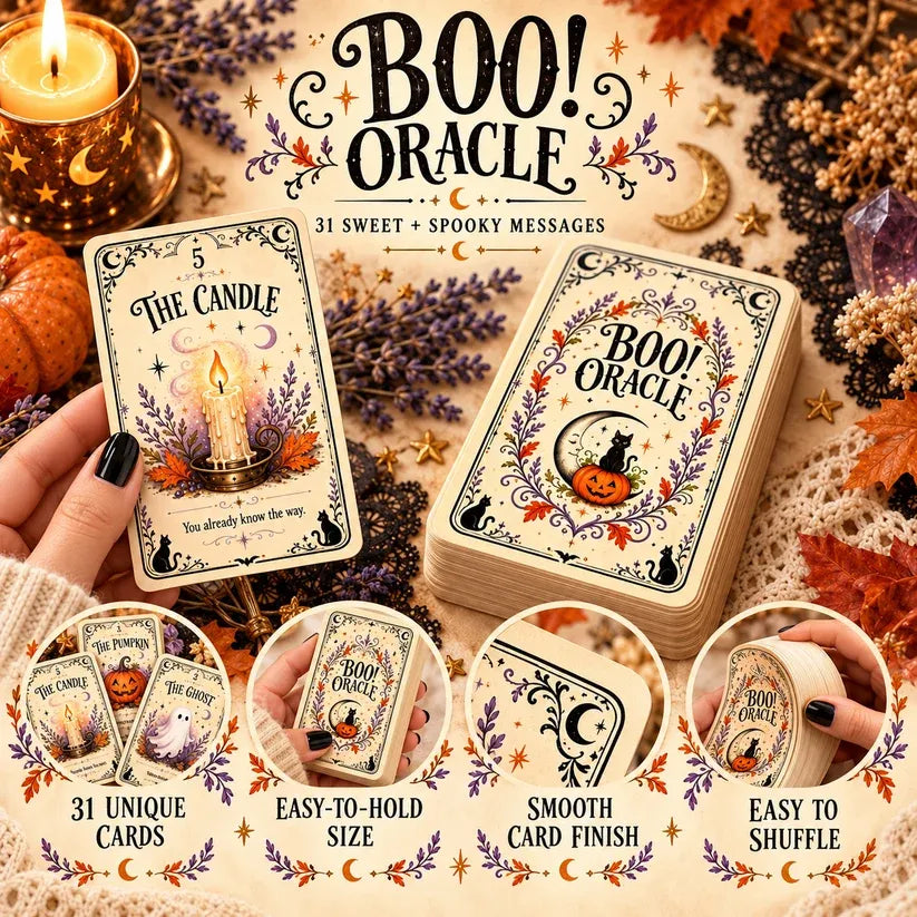 ๐ Sweet & Spooky Halloween Oracle Deck โ 31 Daily Spooky Messages for October