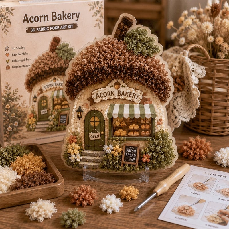 🏡🔥LAST DAY 50% OFF🔥✨ Create a Magical 3D Village with DIY Art Kit 🎨