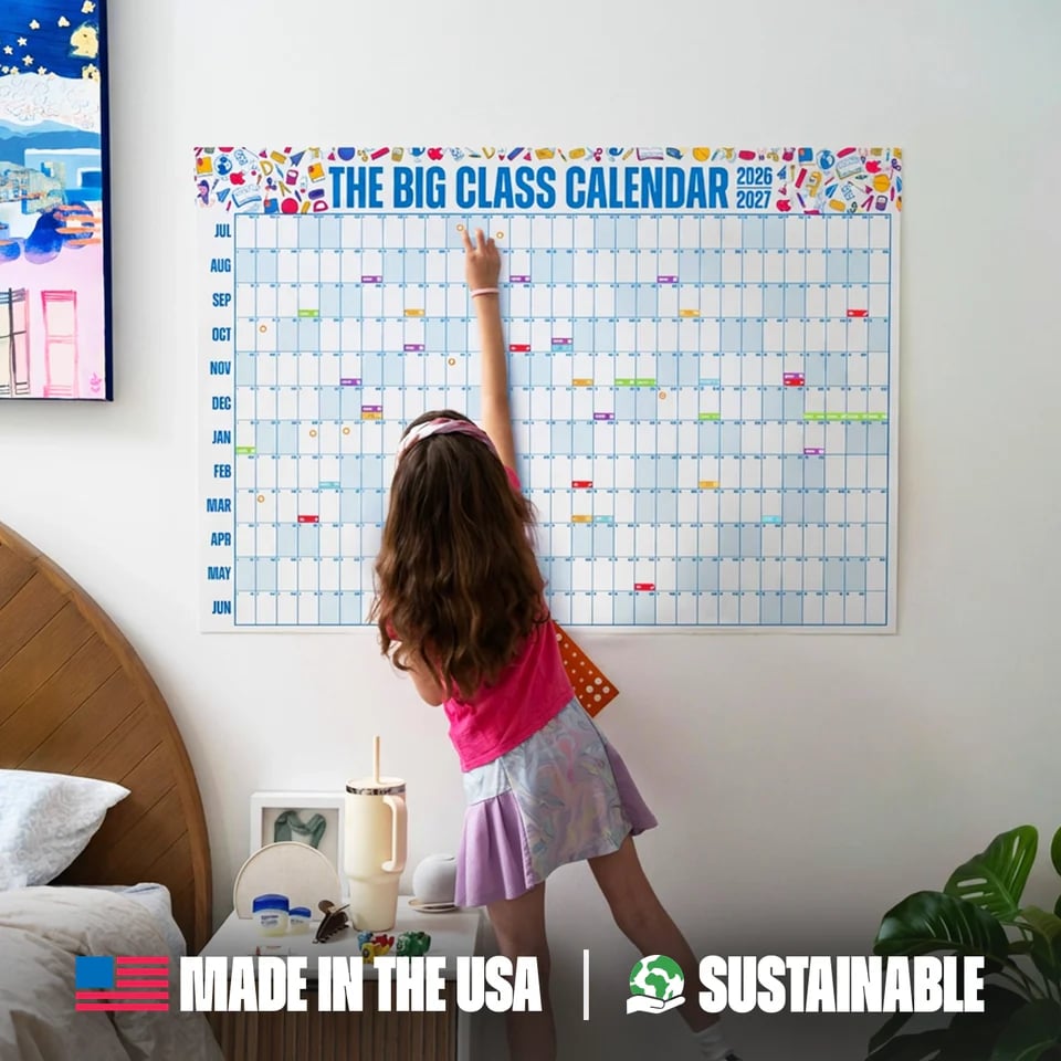 🔥LAST DAY 50% OFF🔥💥📅 The Big Class Calendar - Academic Year 2026-2027 🔥