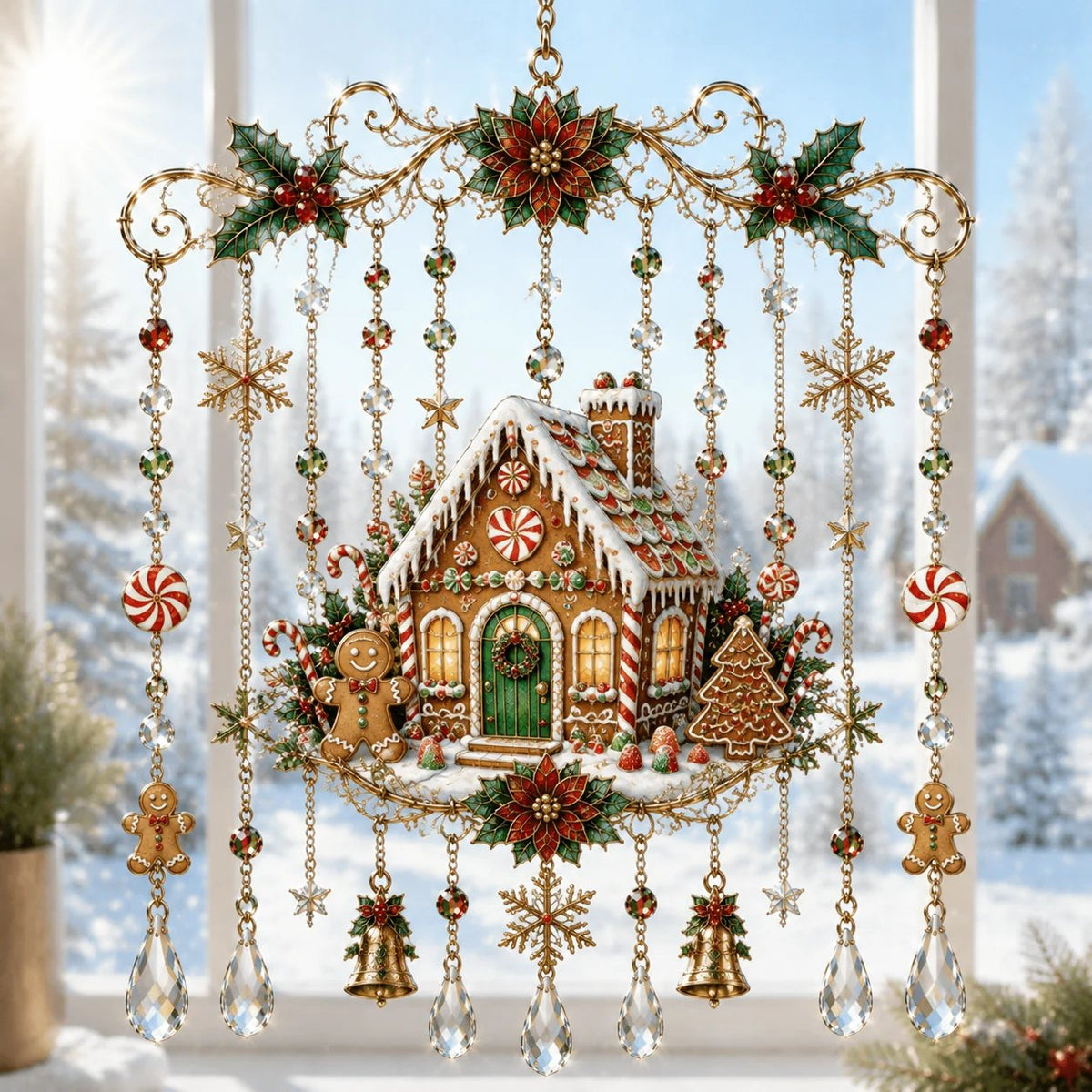 🎄✨ Handmade Christmas Stained Glass Decor for Holiday Magic ❤️
