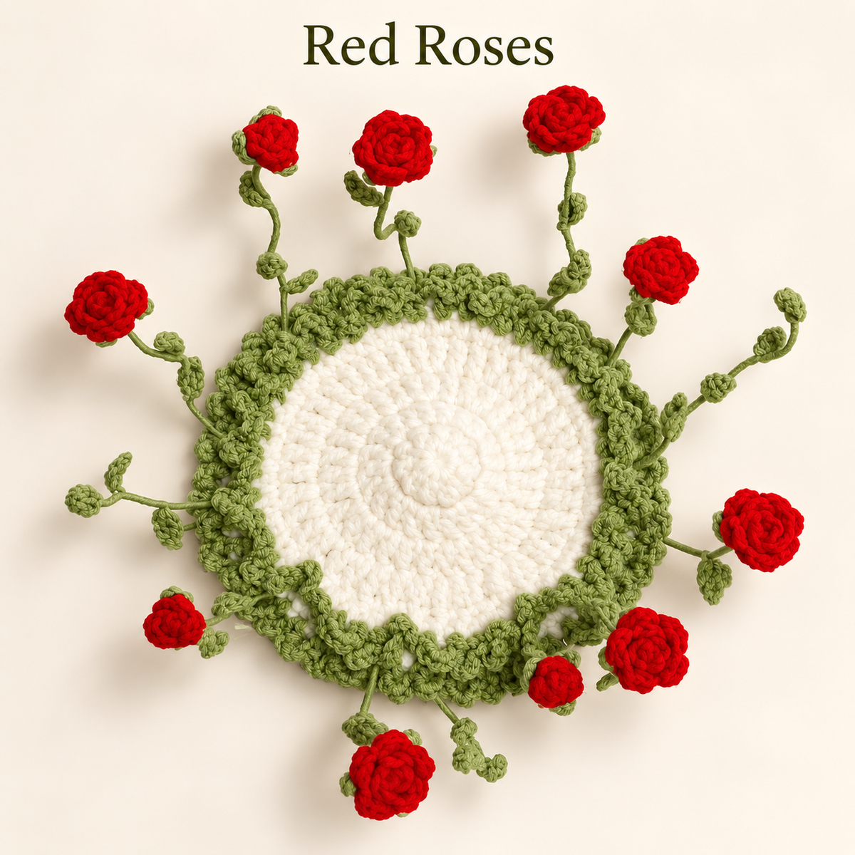 ๐ธ Blooming Crochet Coaster