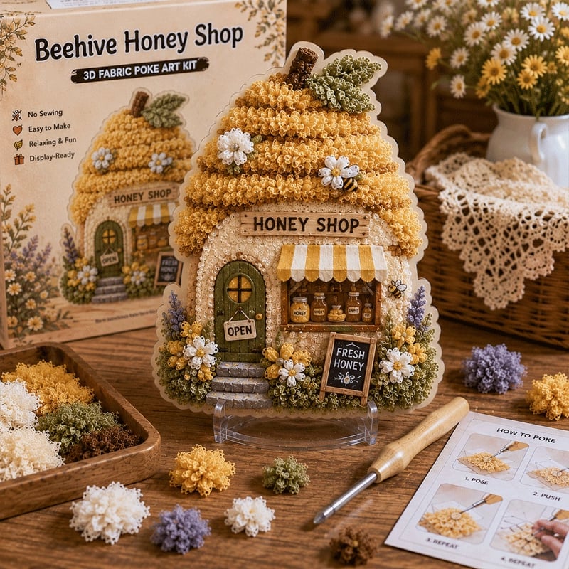 🏡🔥LAST DAY 50% OFF🔥✨ Create a Magical 3D Village with DIY Art Kit 🎨