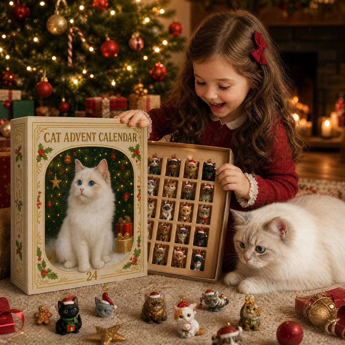 π± Holiday Celebration 50% OFF β¨-π Cat Advent Calendar with 24 Cute Charms for Cat Lovers π±