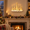 🌲 Step Into an Enchanted Winter Grove: Lighted Christmas Woodland Forest Wall Decor