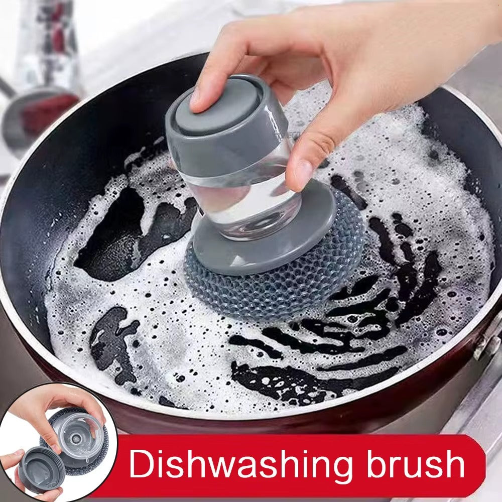 π§½ Liquid-Dispensing Cleaning Scrubber β Reusable Grease & Grime Remover
