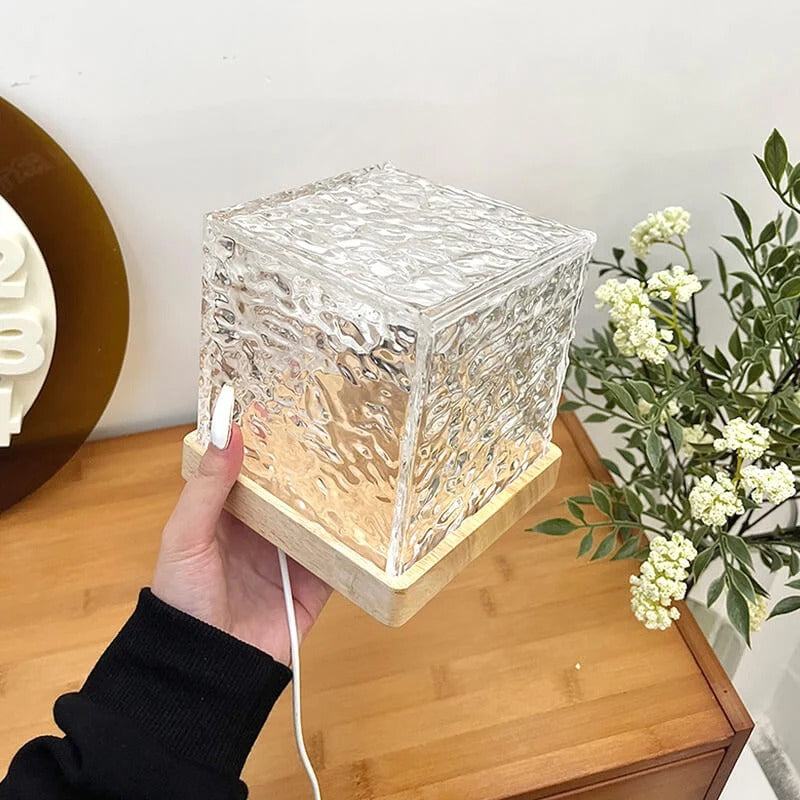 ⨠Crystal Water Wave Night Light ā 3/16 Color USB Rechargeable Lamp
