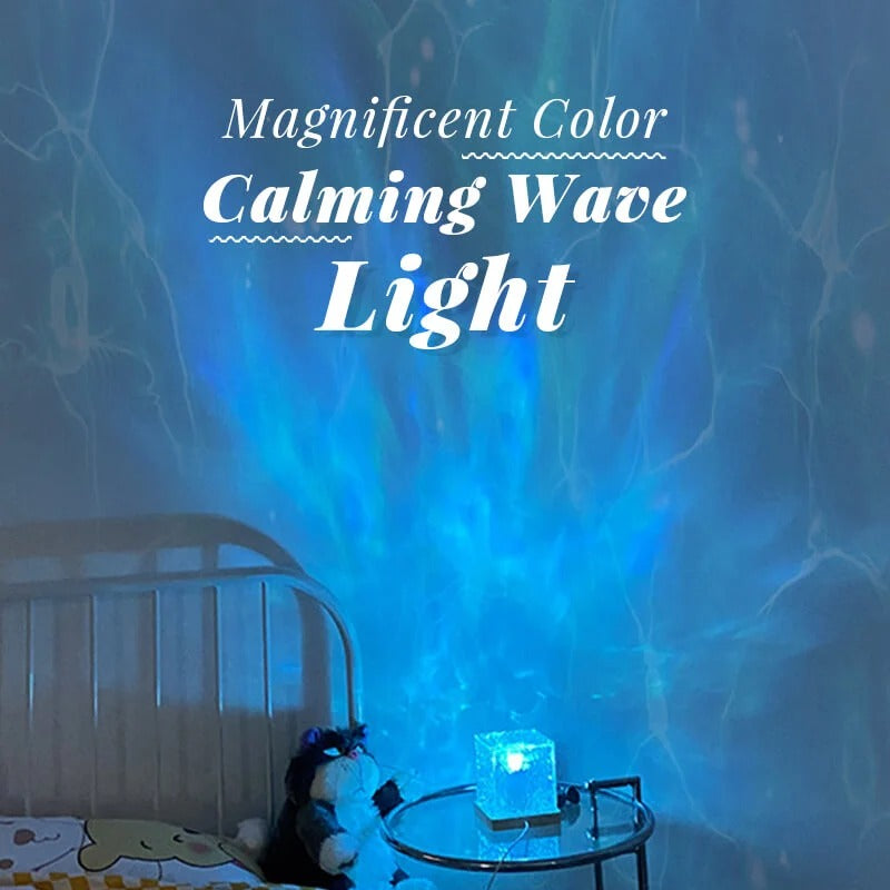 ⨠Crystal Water Wave Night Light ā 3/16 Color USB Rechargeable Lamp