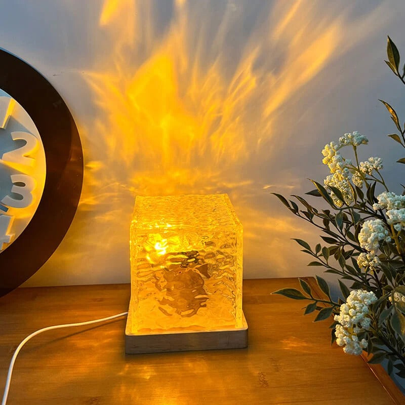 ⨠Crystal Water Wave Night Light ā 3/16 Color USB Rechargeable Lamp