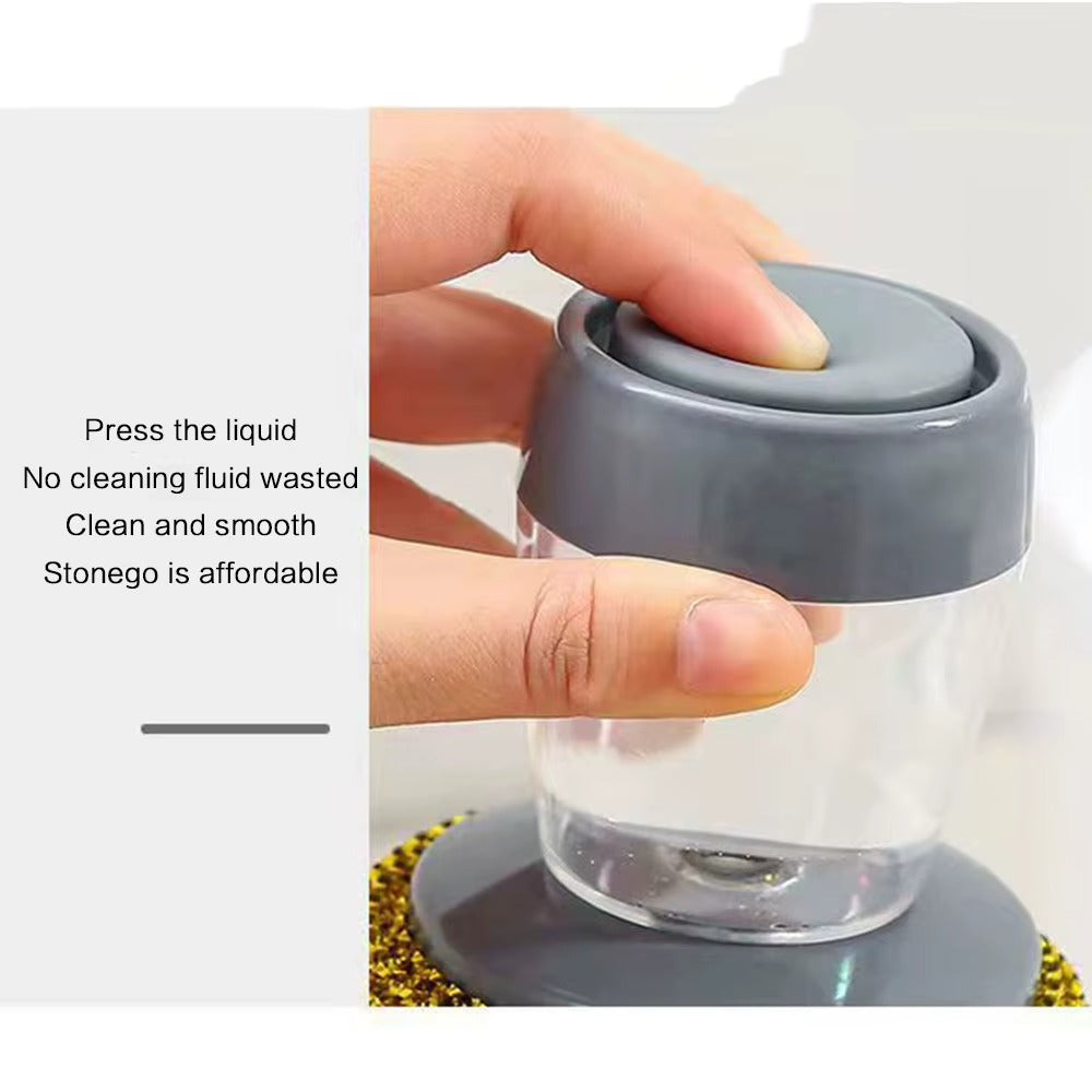 π§½ Liquid-Dispensing Cleaning Scrubber β Reusable Grease & Grime Remover