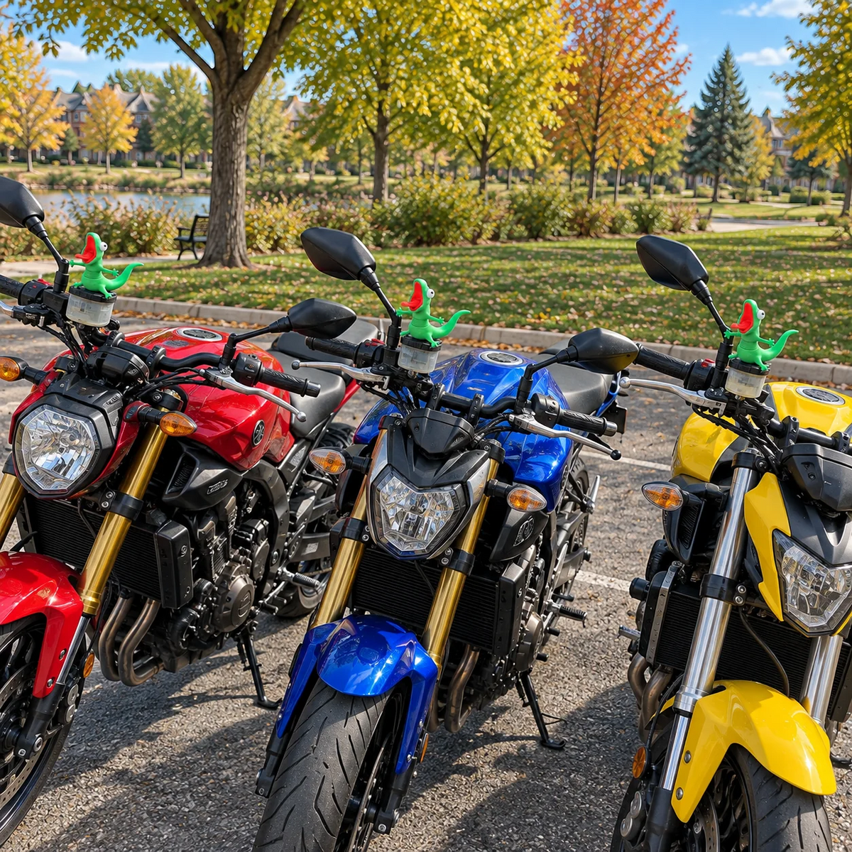 🦎Wobbly Riding Buddy – Car & Motorcycle Decor🏍
