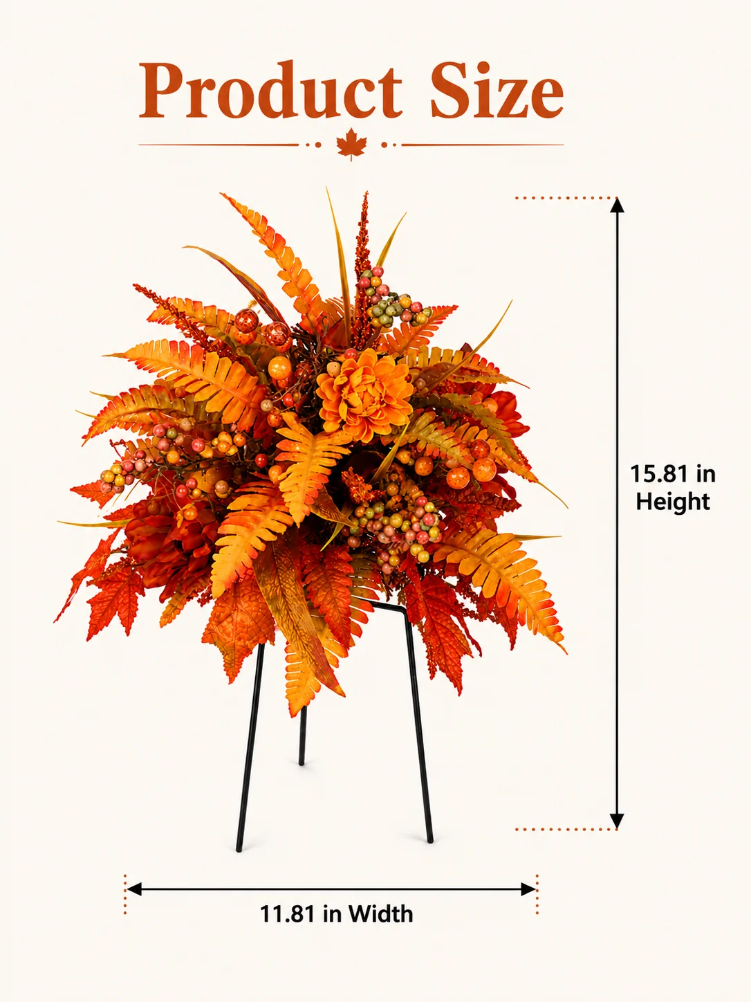π Artificial Fall Floral Arrangement β Autumn Porch & Planter Decor