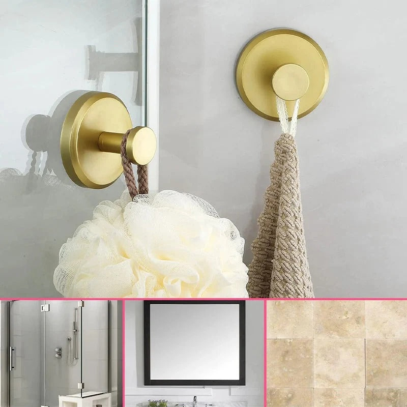 πͺ Stainless Steel Suction Cup Hooks β No-Drill Waterproof Wall Hooks