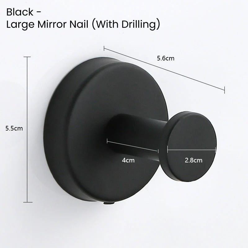 πͺ Stainless Steel Suction Cup Hooks β No-Drill Waterproof Wall Hooks