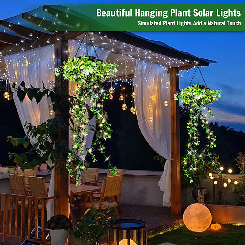 ☀️ Last Day 50% OFF✨-🌿Solar Ivy Lights with Waterproof Design & 8 Modes for Magical Garden💡